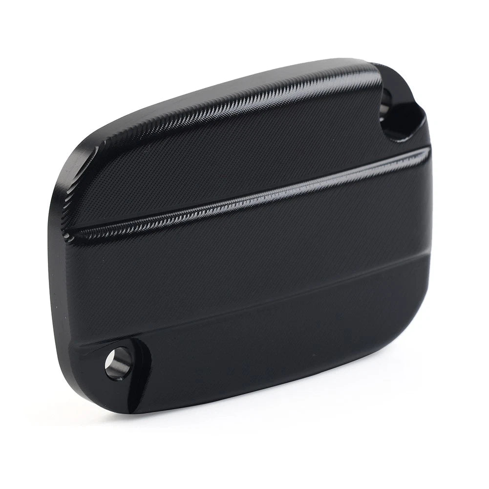 Brake Cylinder Reservoir Cover Cap for Harley Touring Road King Road Glide (–) Black