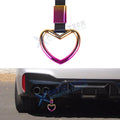 Iridescent Heart-Shaped Japanese Car Door Handle Charm Drift Hanger (—)