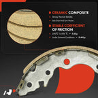 Brake Drums + Ceramic Brake Shoes for Hyundai Accent (2006–2007)