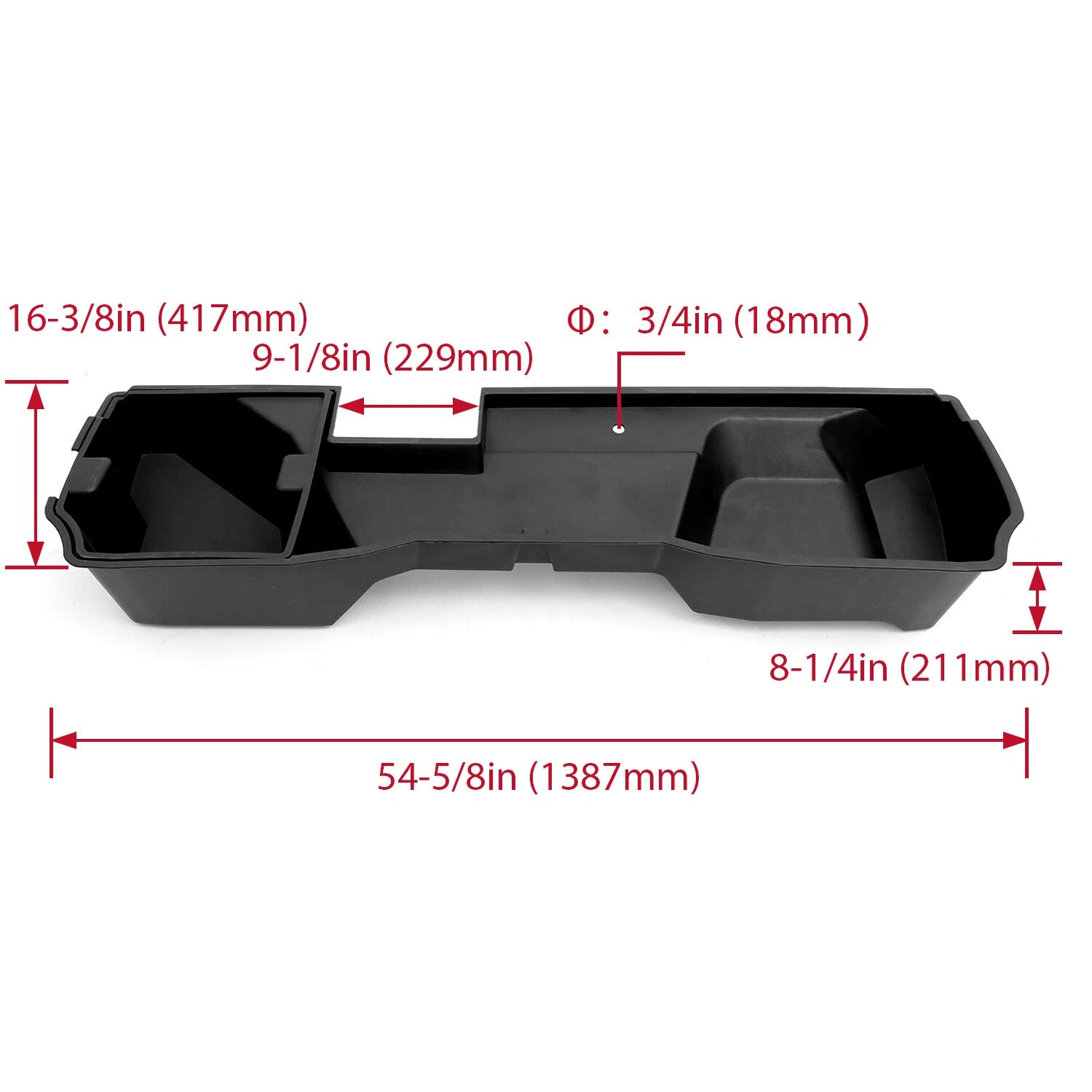 Underseat Storage Box for GMC Sierra 1500 2014–2018
