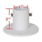 Set of 4 Aluminum Deck Flanges for In-ground Pool Slide