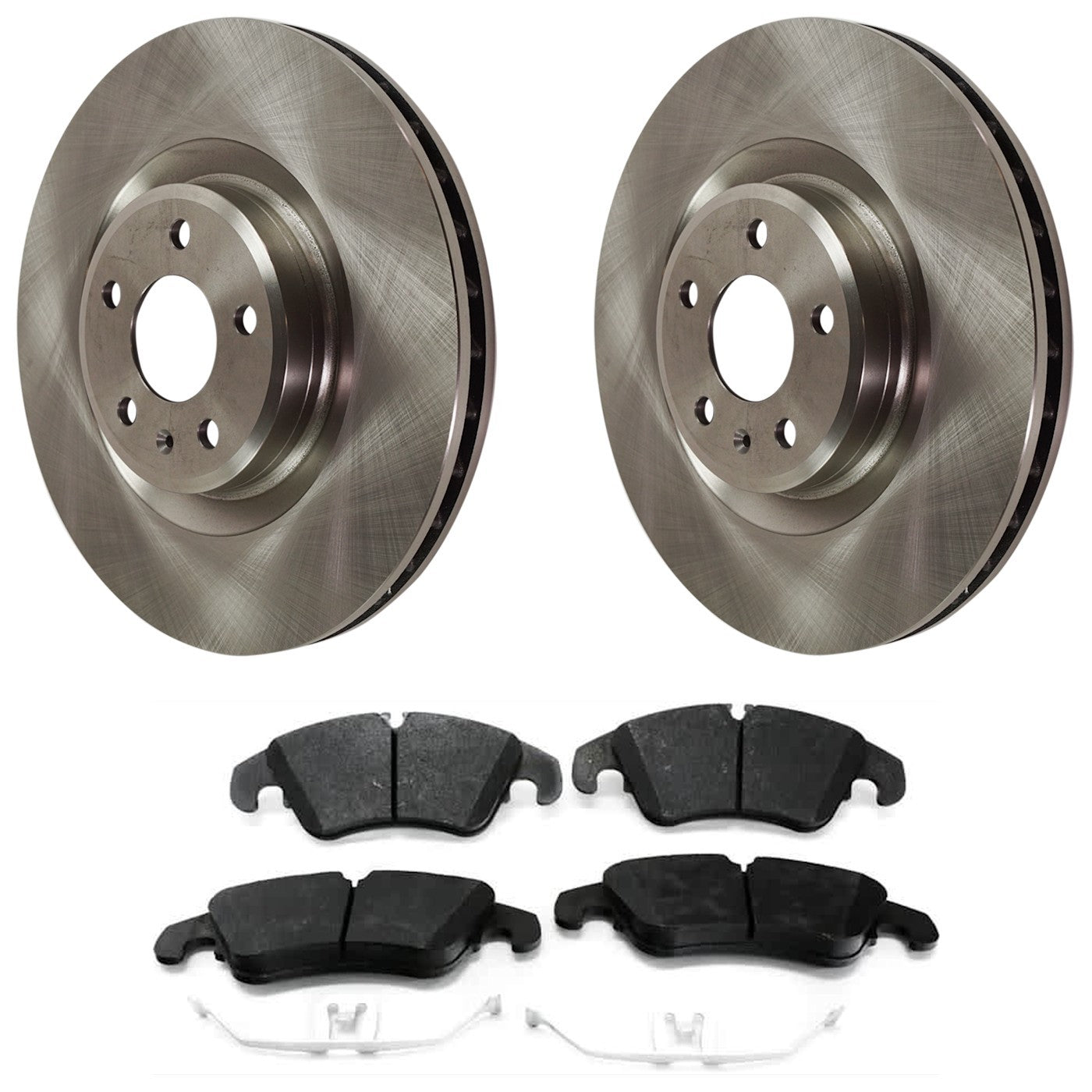 Set of 2 Brake Disc and Pad Kits for Audi S4 S5