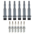Set of 6 Ignition Coils & NGK Ruthenium HX Spark Plugs for BMW E90 E85 328i Z4