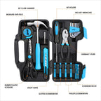 39-Piece Household Toolbox Set for (Universal)