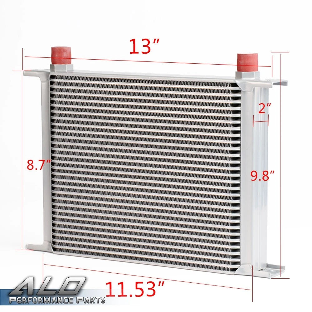 30 Row 10AN Aluminum Engine Transmission Oil Cooler