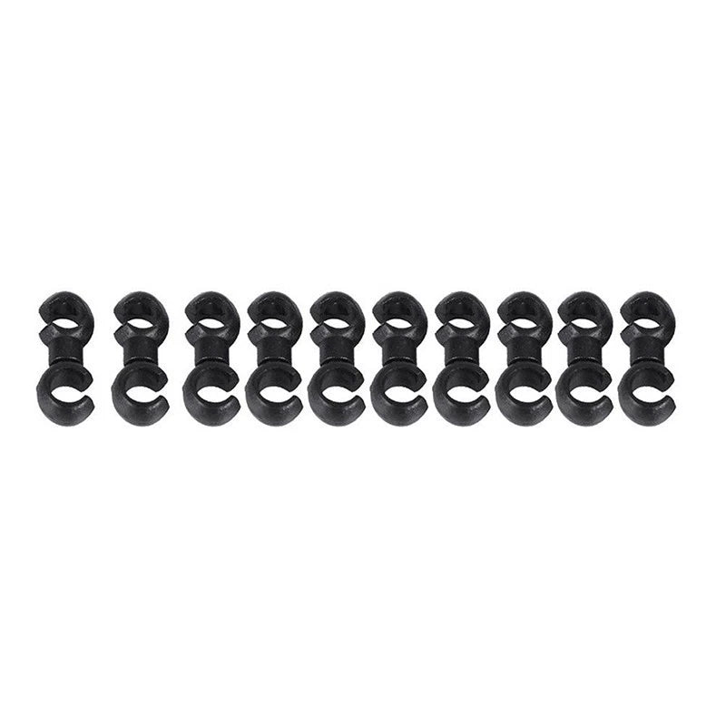 10PCS S-Shaped Hook Clips for Bike Brake Gear Cable Tidy Tool