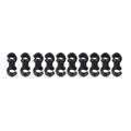 10PCS S-Shaped Hook Clips for Bike Brake Gear Cable Tidy Tool