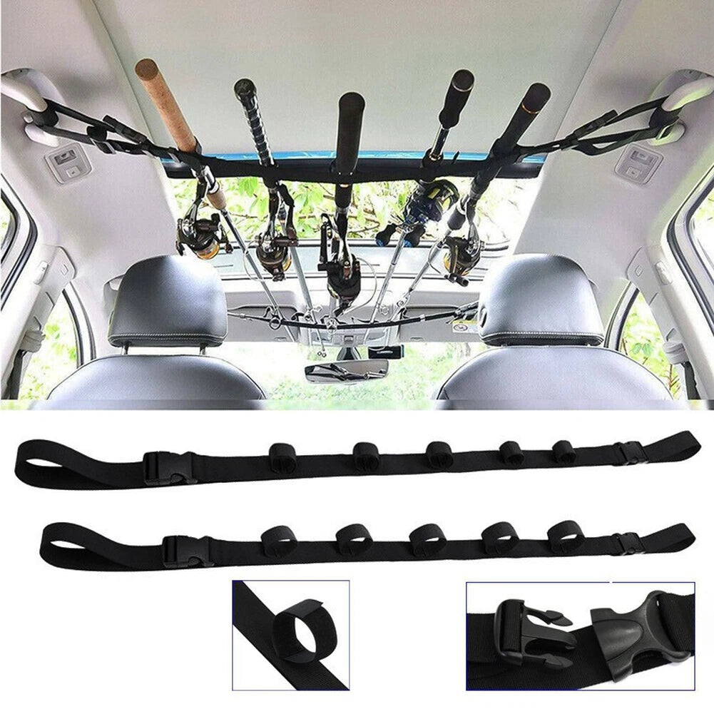 Adjustable Fishing Rod Holder for Car Interior (140-200 cm) 2 Pack
