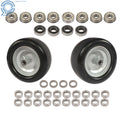 Set of 2 Flat Free Tire and Wheel Assembly for Riding Lawn Mower