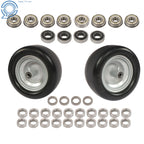 Set of 2 Flat Free Tire and Wheel Assembly for Riding Lawn Mower