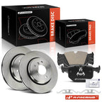 Rear Disc Brake Rotors & Ceramic Pads for BMW 330Ci 2001–2006