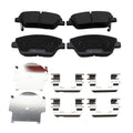Set of 4 TRW Pro Front Slotted Ceramic Brake Pads for Hyundai Sonata, Kia Optima