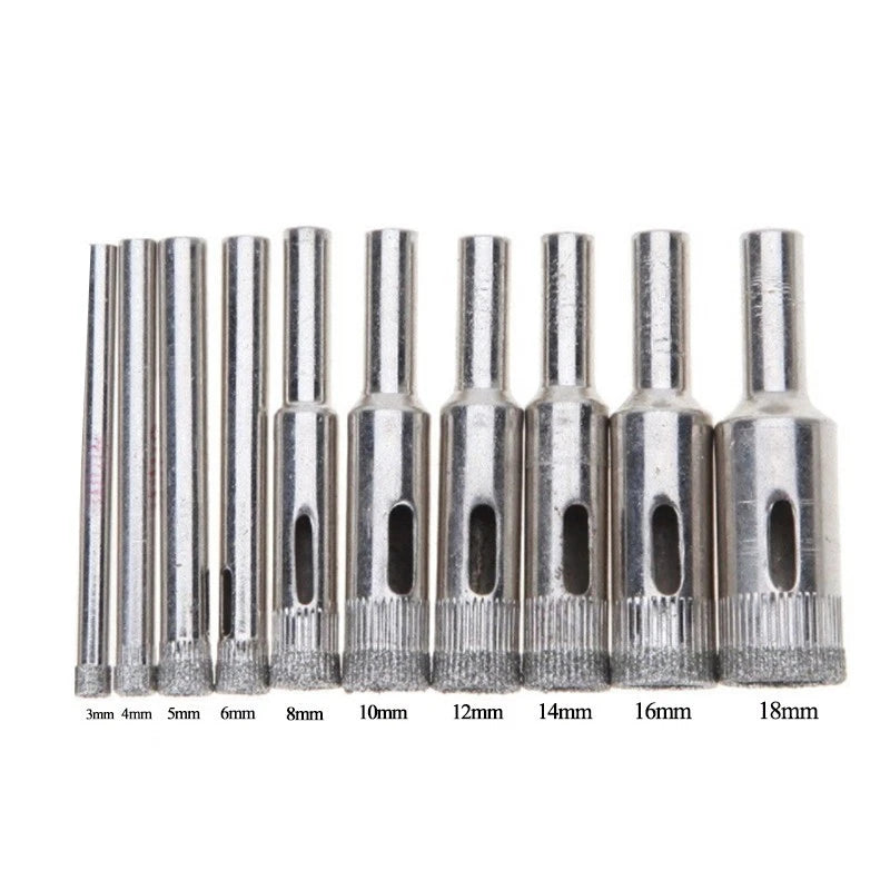 10pcs Core Drill Bits Set 3mm-18mm