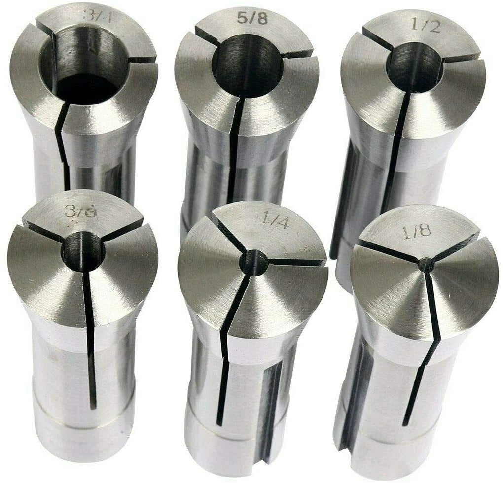 Precision R8 Collet Mill Chuck Holder Tool Set for Bridgeport (1/8"–3/4")
