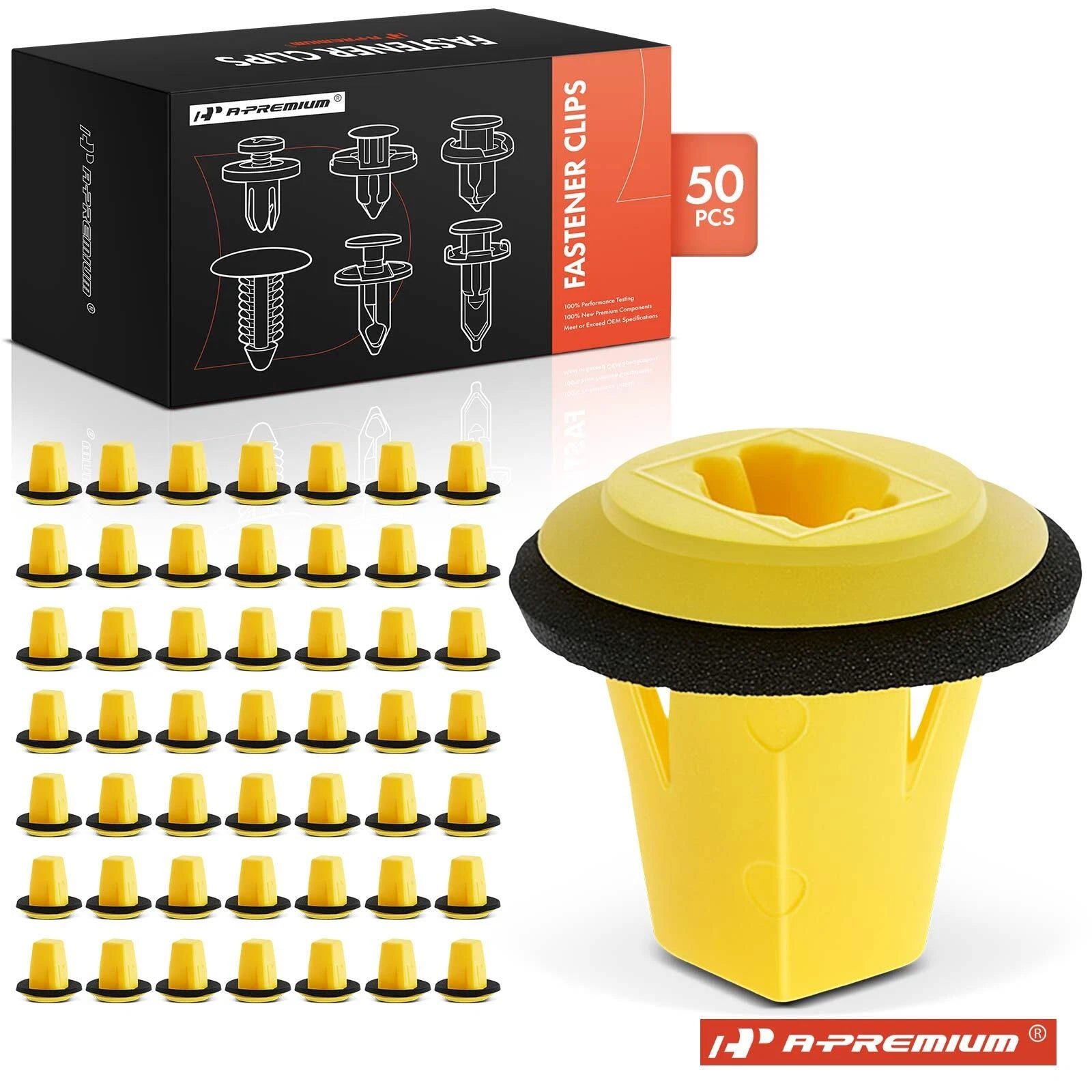 50Pcs Nylon Screw Grommet Clips for Nissan Versa (2010–2019)