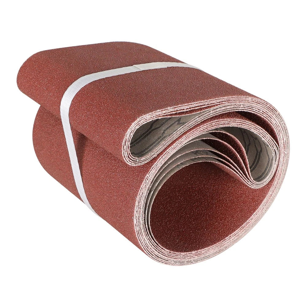 Set of 5 Sanding Belts for Belt Sander 6x48 in 80 Grit