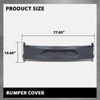 Rear Bumper Cover for Ford Mustang (2018–2023) w/o Park Sensor Holes