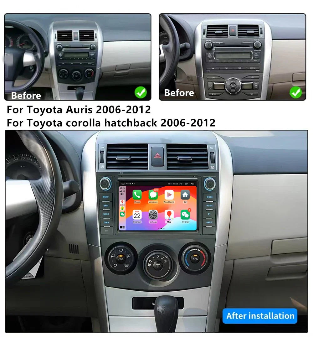 7'' Car Stereo GPS Navigation for Toyota Auris Corolla Hatchback (2013-2018)