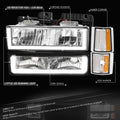 U-LED Headlight + Signal + Amber Corner Lamp for GMC C/K 1500-3500 (1994–2000)