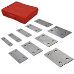 Set of 10 Steel Parallel Blocks for Milling Machines (1/8" x 6")