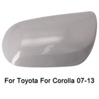 Left Rear View Mirror Housing for Toyota Corolla (2007–2013) - ABS Plastic White