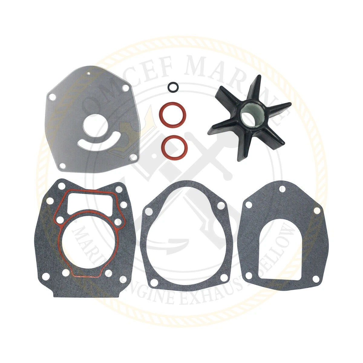 Water Pump Impeller Repair Kit for Sea Ray 100SL/100XL/100L (1988–1990)