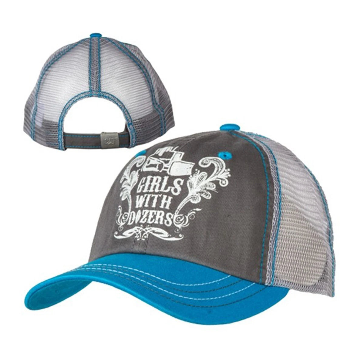 Caterpillar Girls Dozers Mesh Back Cap Grey/Teal