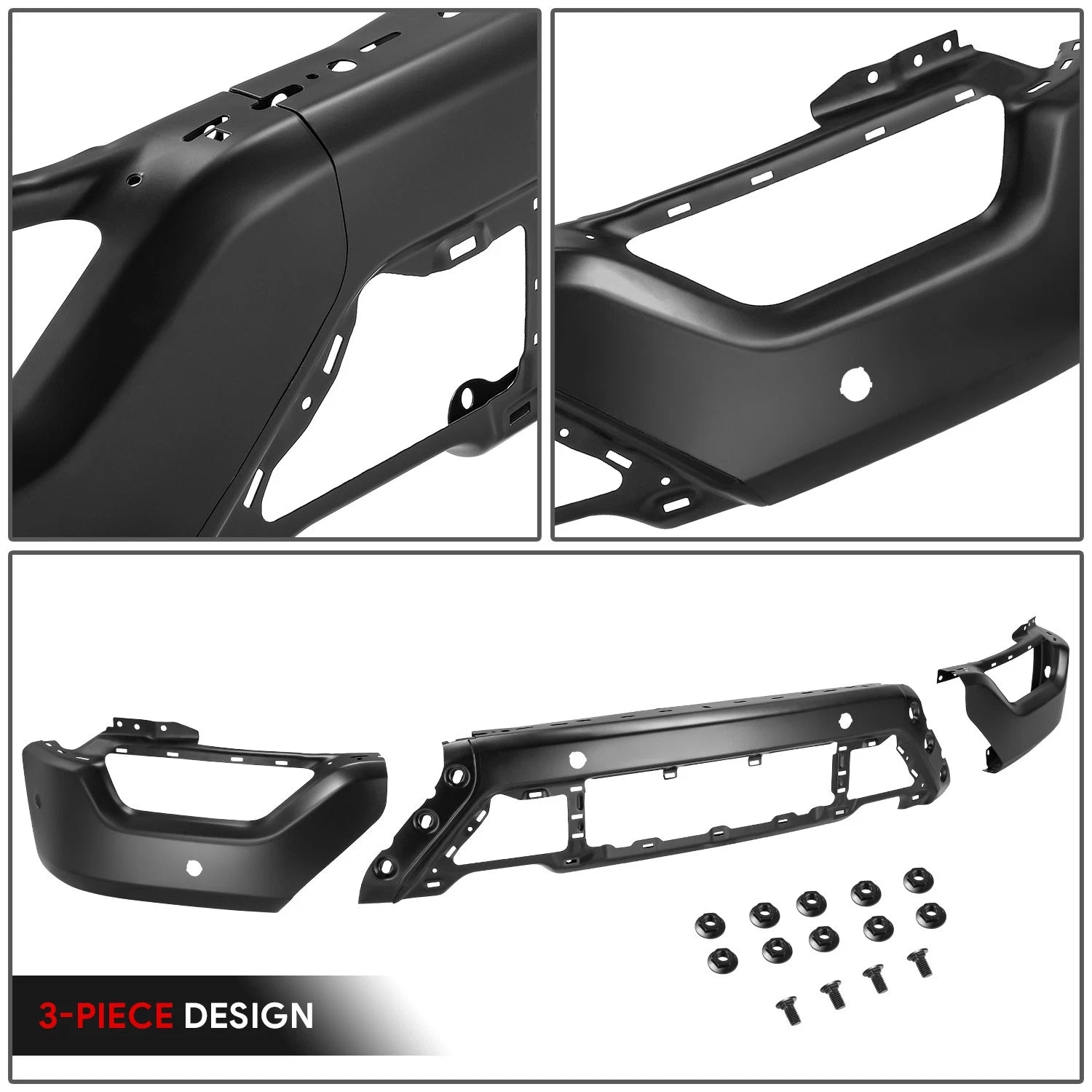 Front Bumper Face Bar for Ford F-150 (2021–2023) w/ Park Assist Holes