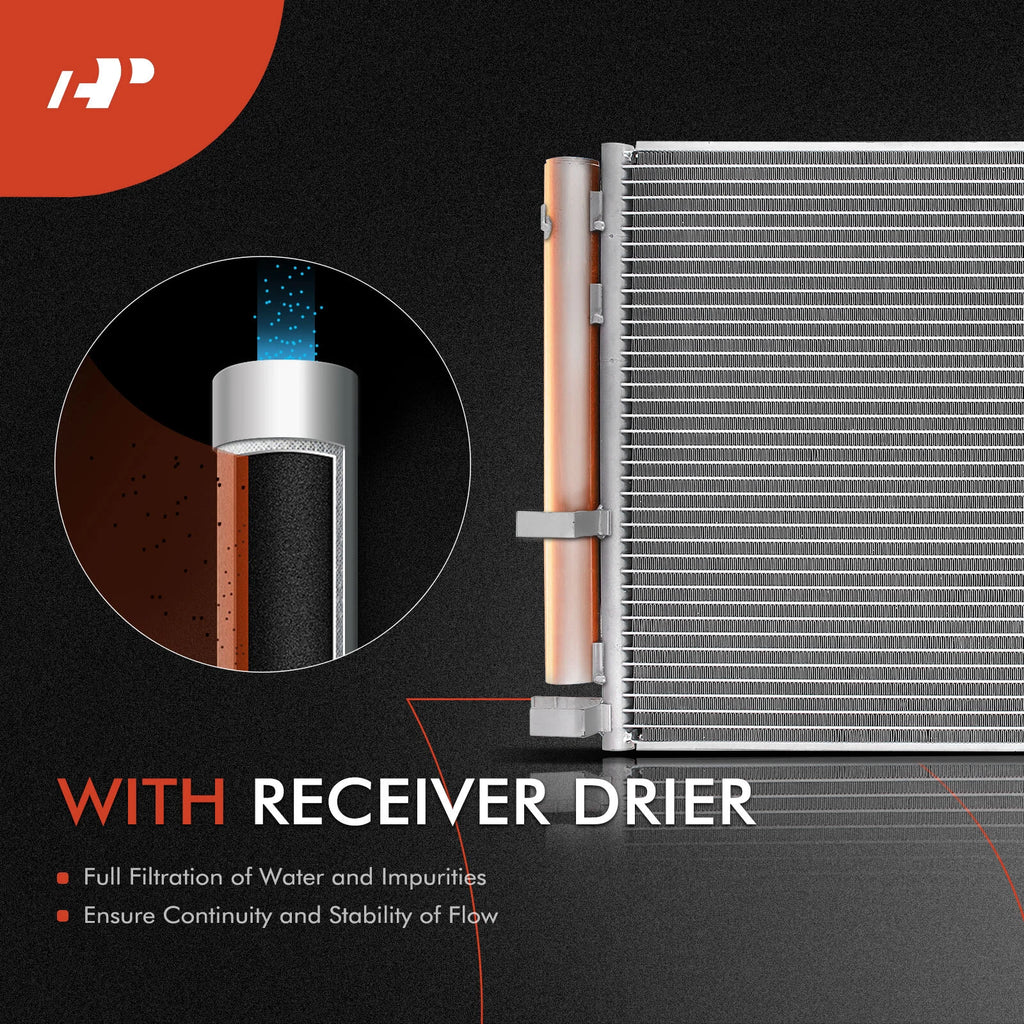 3X A/C Condenser & Cooling Fan Assembly for Honda Insight (2010-2014)