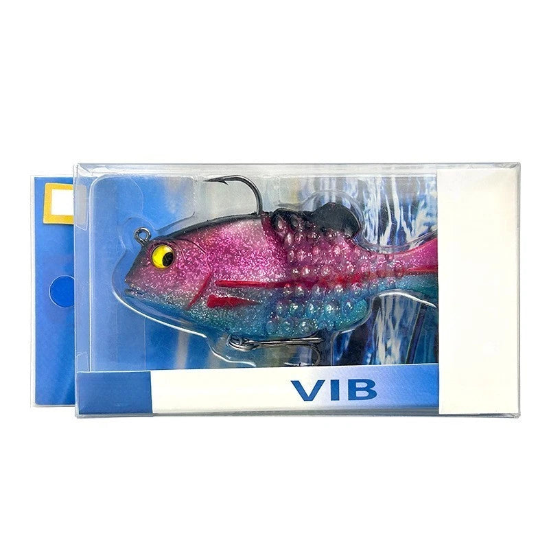 Silicone Soft Bait Drill Fish Shape 6.5cm for Freshwater Sea Bass