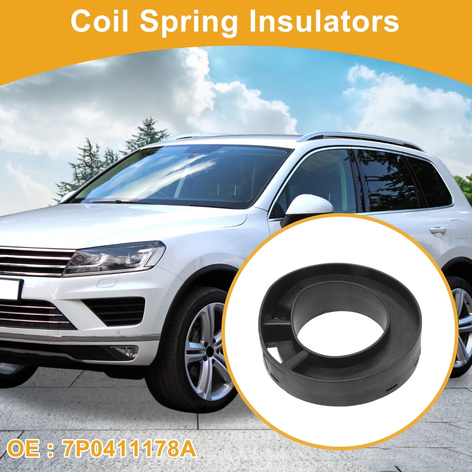 Lower Coil Spring Insulator No. 7P0411178A for Volkswagen Touareg (2011–2017)
