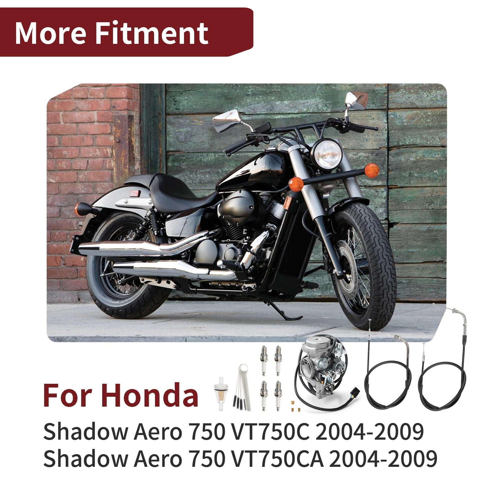 Carburetor + Throttle Cable for Honda Shadow Aero 750 VT750C VT750CA (2004–2009)