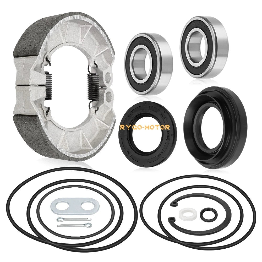 Rear Brake Drum Bearing Seals Shoes Kit for Honda TRX500 Foreman (2005–2013)