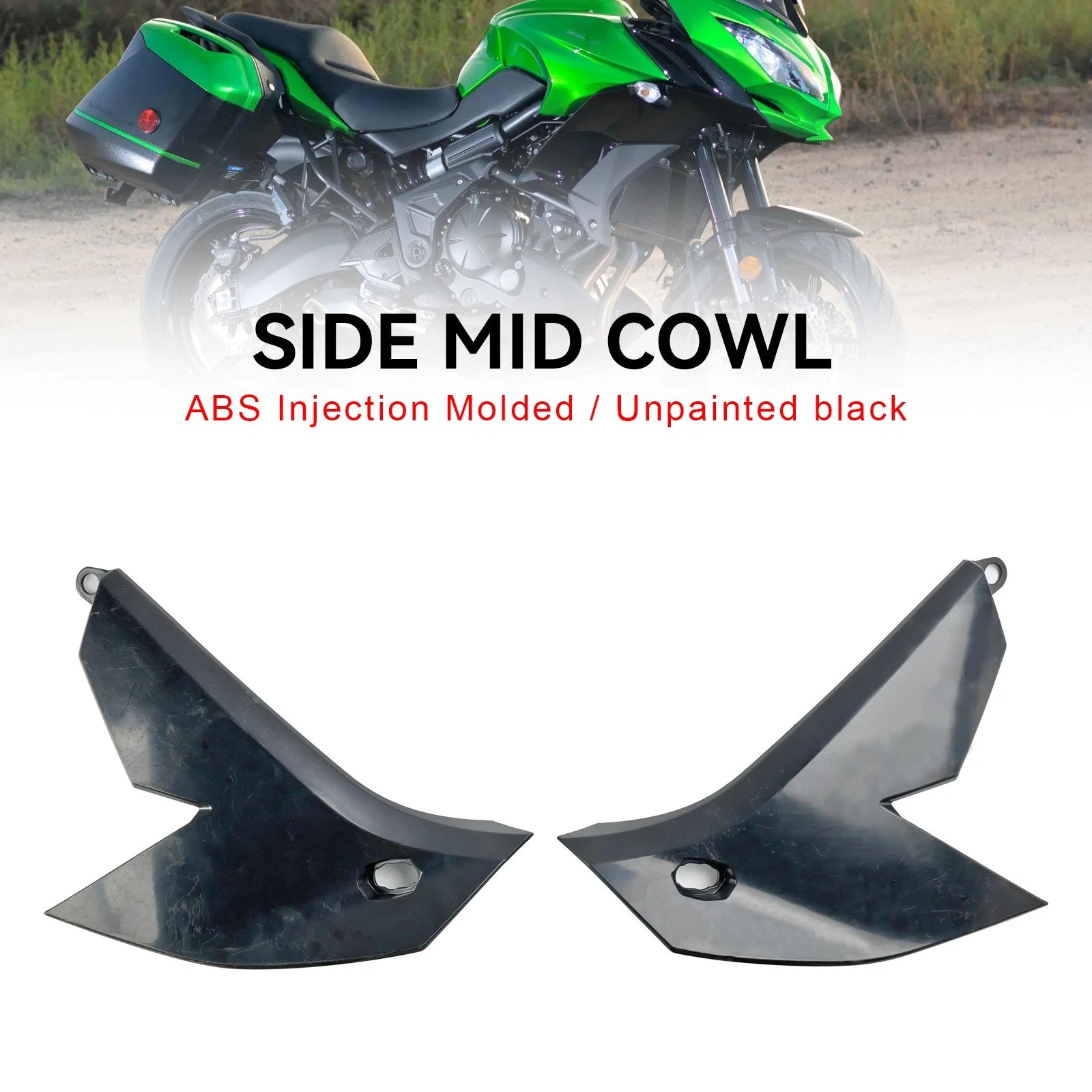 Unpainted Fairing Side Mid Cowl Panel for Kawasaki Versys 650 (2022–2024)