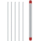 Fishing Baiting Tool Air Needle Stainless Steel 20cm Pack of 5