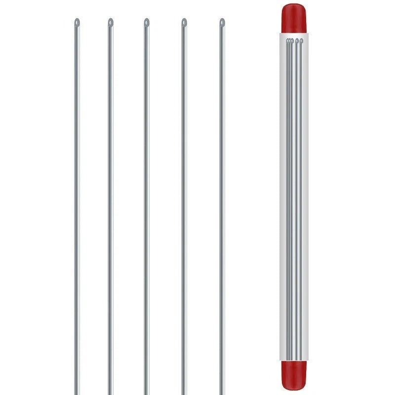 Fishing Baiting Tool Air Needle Stainless Steel 20cm Pack of 5