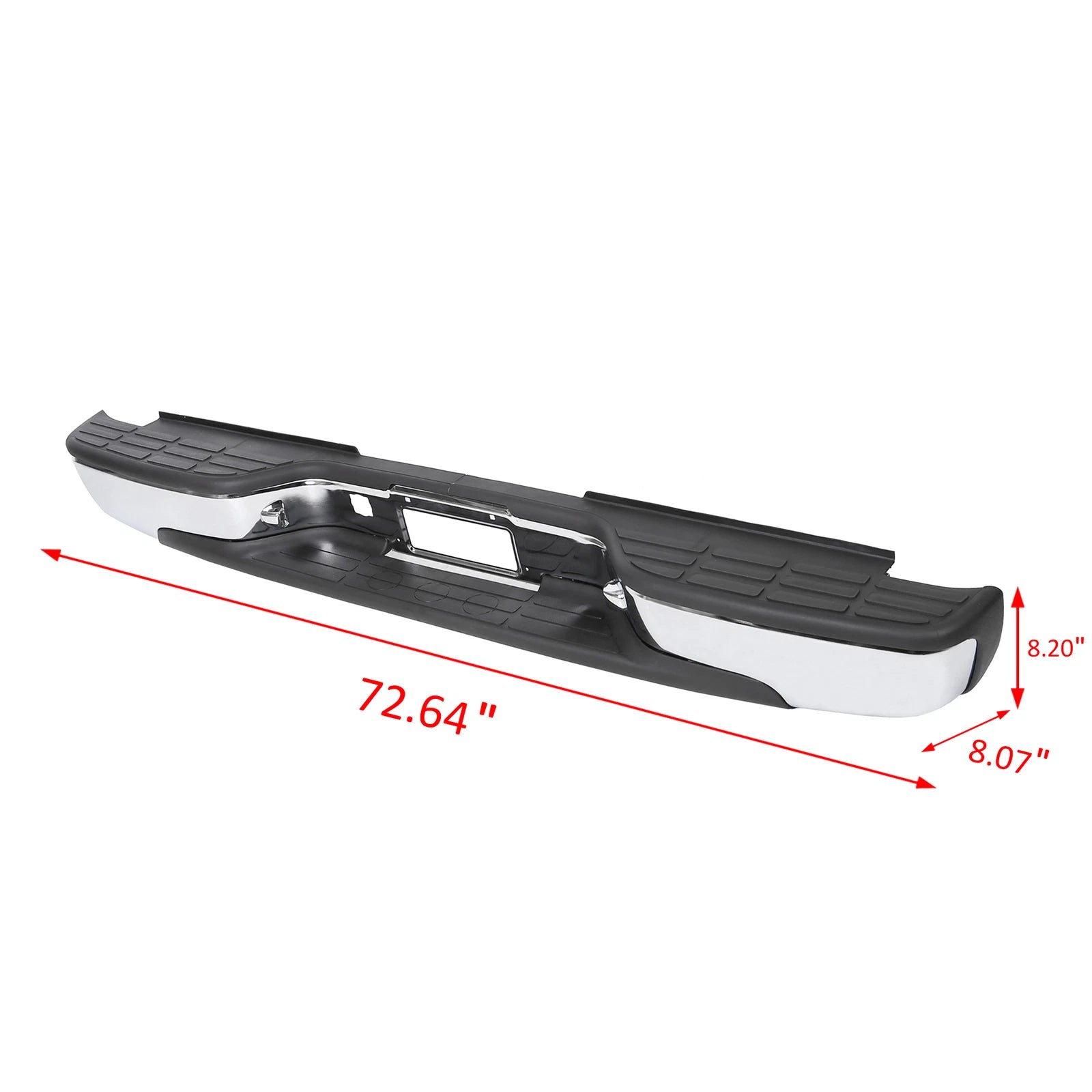 Chrome Rear Step Bumper for Chevy Silverado 2500 HD 3500 (1999–2007)