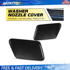 2X Black Headlight Washer Cover for Volvo S60 (2005–2009)