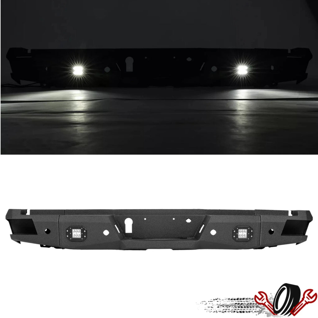 Rear Steel Bumper Assembly with LED for Ford F-150 (2021–2023)