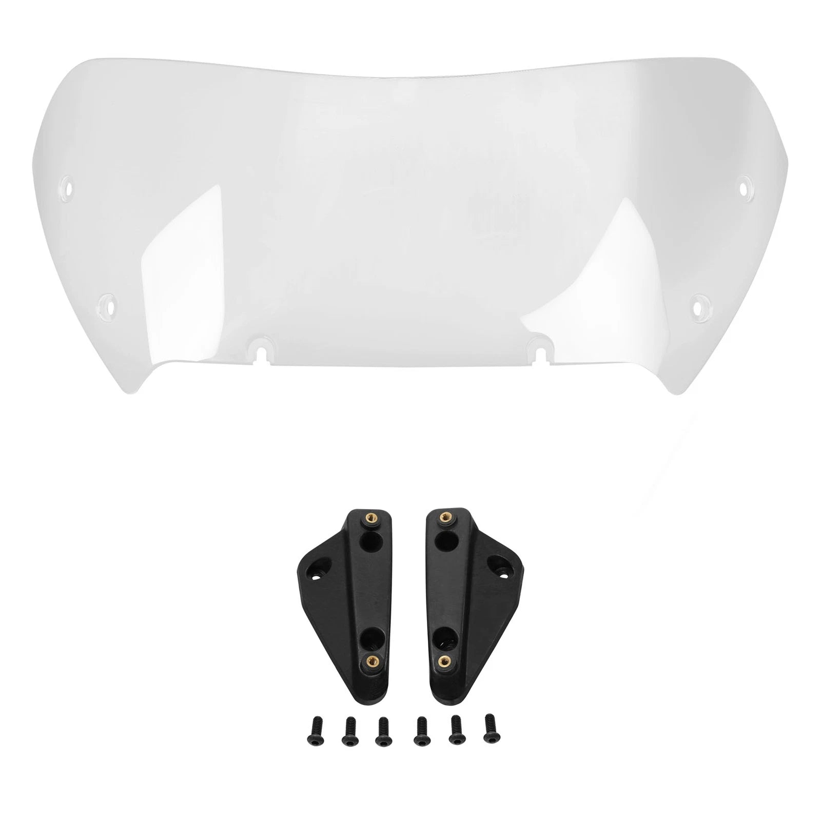 Set of 2 Clear Windshield Bracket Mounts for Harley CVO Road Glide (2023–2026)