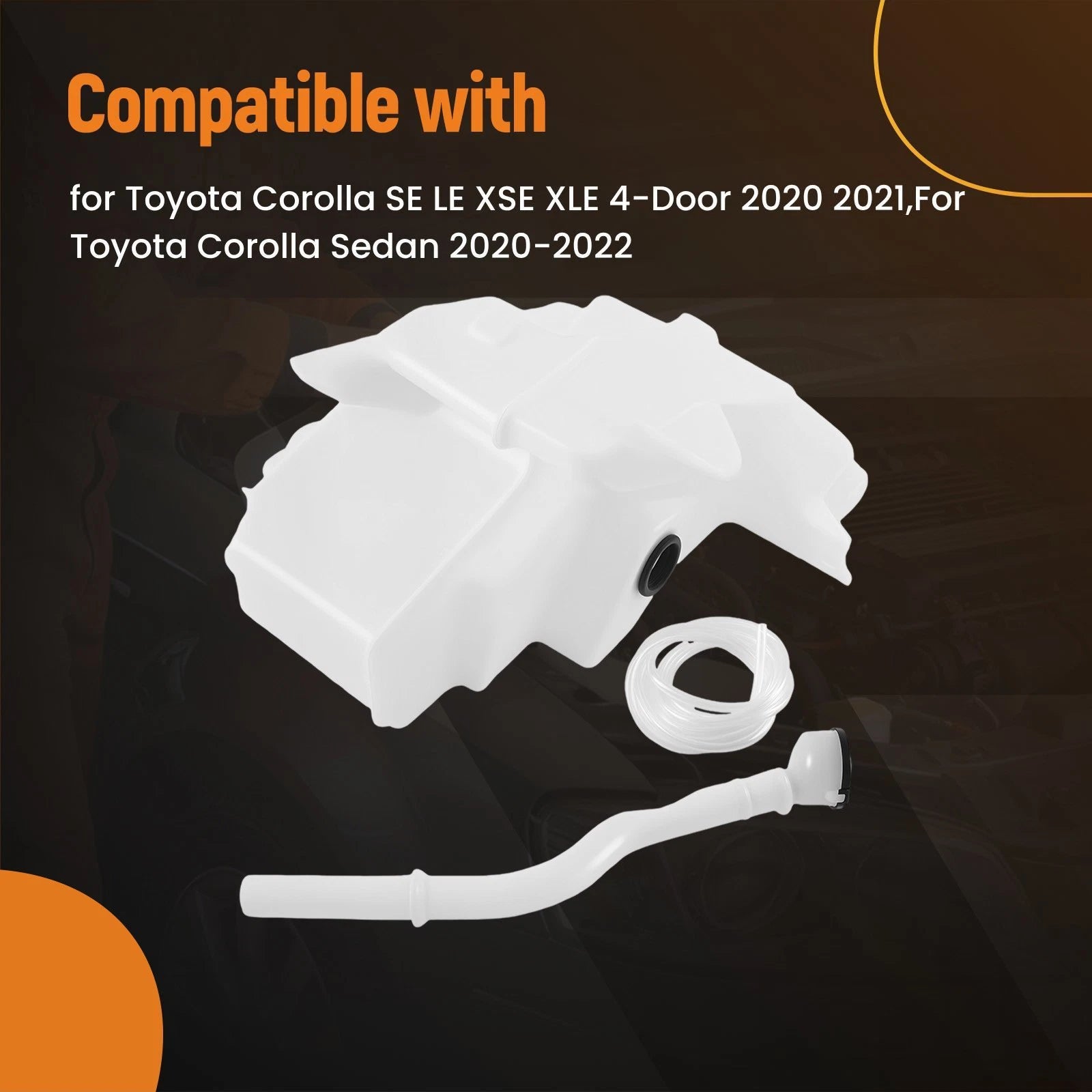 Front Windshield Fluid Reservoir for Toyota Corolla Sedan (2020–2022) 8531502690
