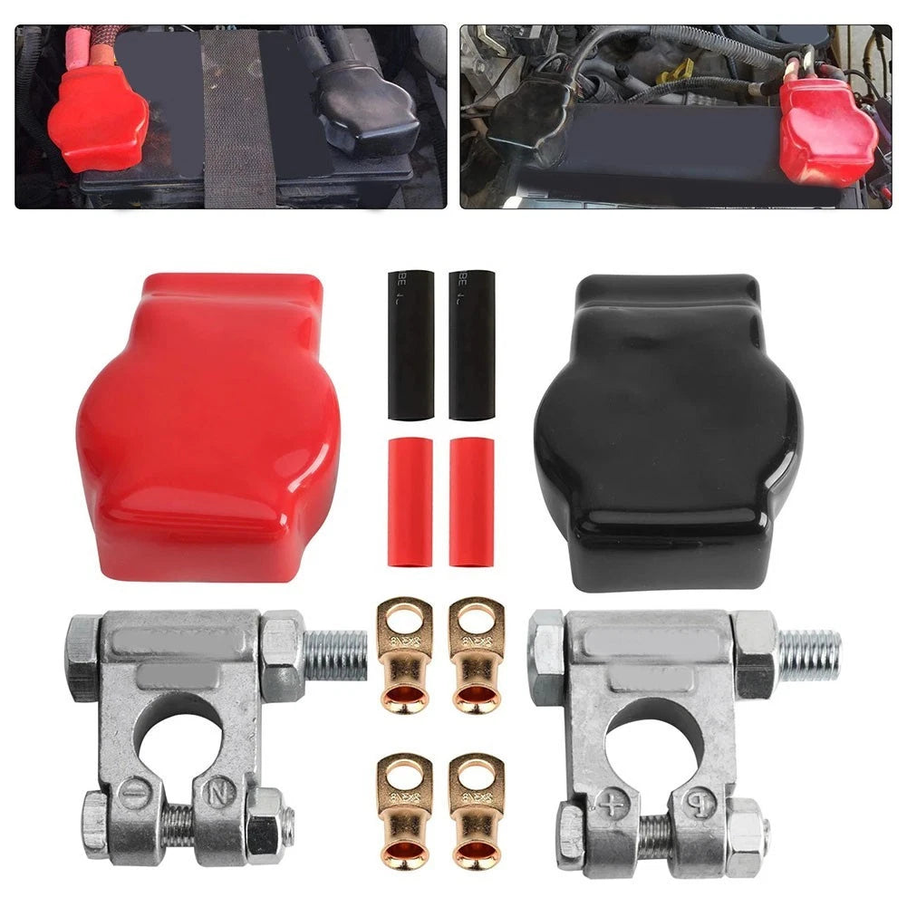 Boat Battery Terminal Kit for Top Post Batteries (Zinc Alloy)