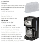 12 Pack Charcoal Water Filters for Cuisinart Coffee Makers (DCC-RWF)