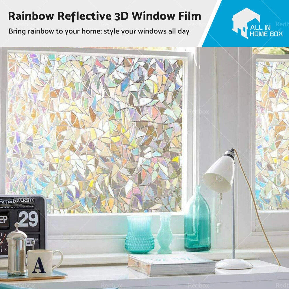 3D Window Film Decorative Privacy Clings for Glass (Universal)