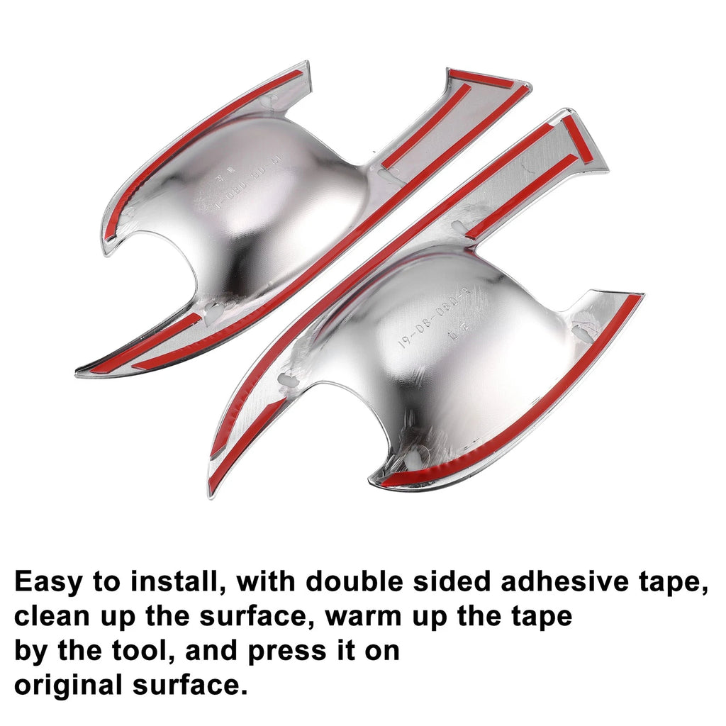 Set of 4 Exterior Door Handle Bowl Covers for Toyota RAV4 (2019–2023)