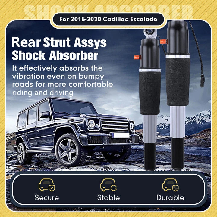 Pair Rear Shock Absorbers for Cadillac Escalade, Chevrolet Tahoe, Suburban, GMC Yukon (2015–2020) 84176675