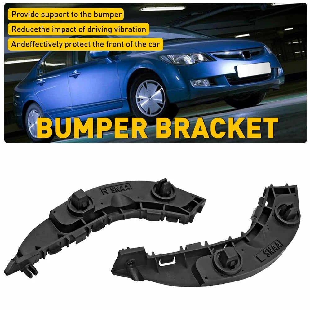Pair Front Bumper Retainer Bracket for Honda Civic (2006–2011)