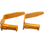 Set of 4 Orange Universal Powder Coated Camper Tie Downs for Full-Size