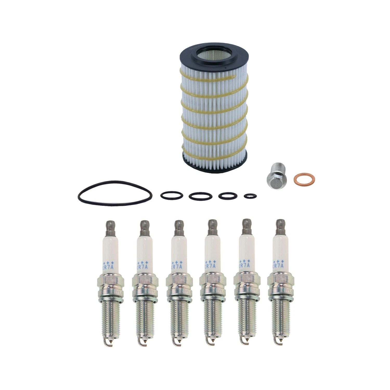 Wix Engine Oil Filter & NGK 6 Laser Platinum Spark Plugs for R171 SLK350 (2005–2011)