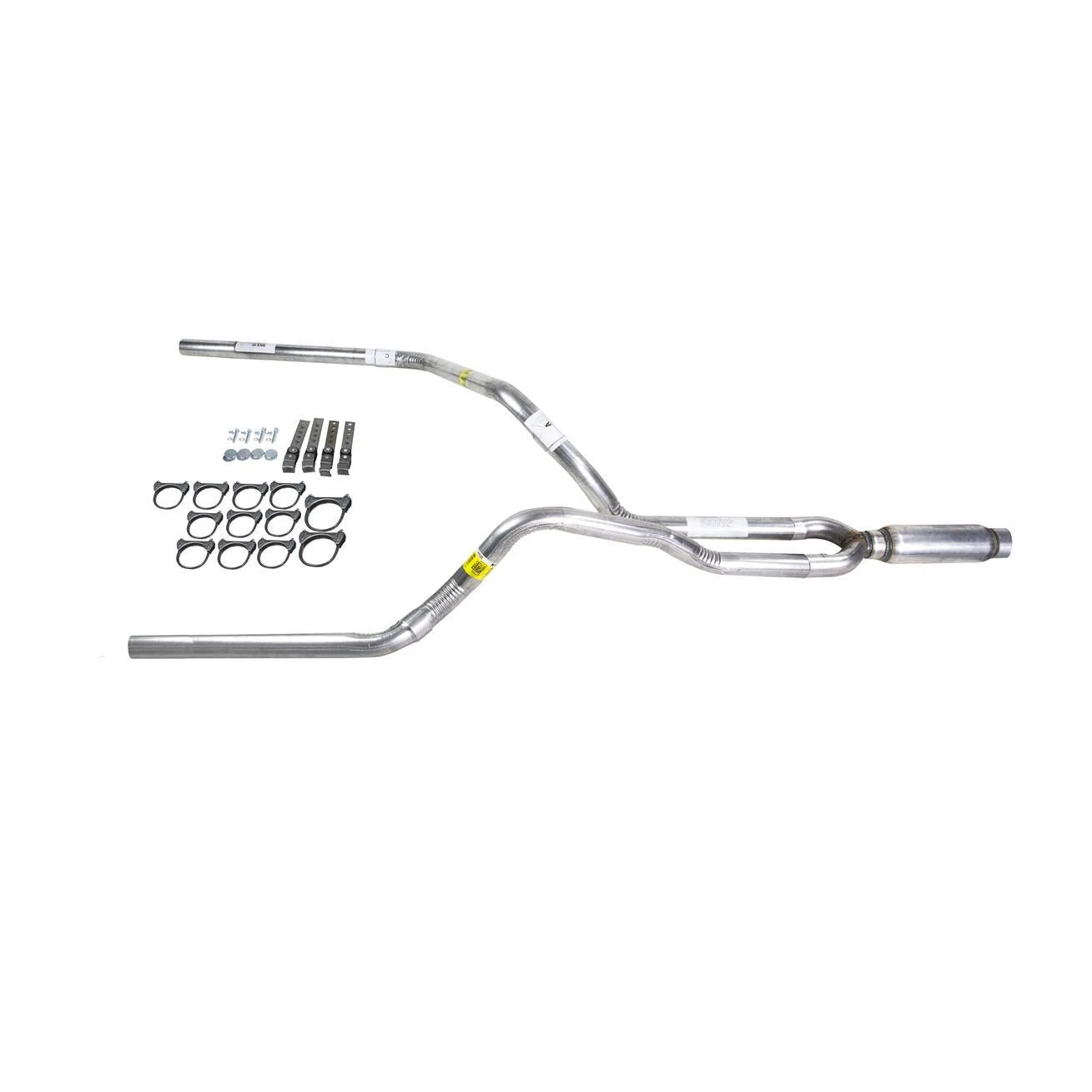 Dual Exhaust 2.5" Pipe Glass Pack Muffler for Ram (2004–2006)